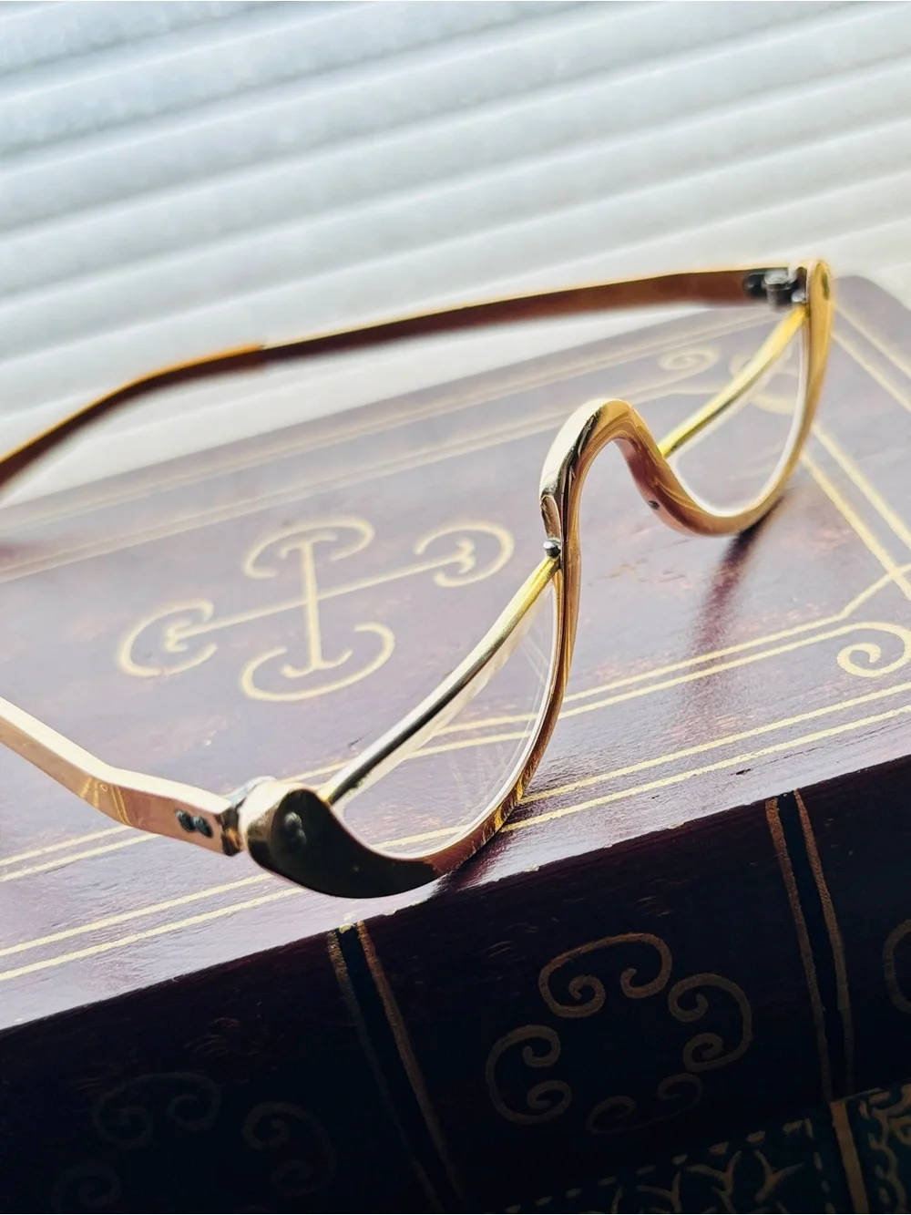 RARE Hard To Find - Whitney USA Vintage Gold Women's Half-Frame Reading Glasses